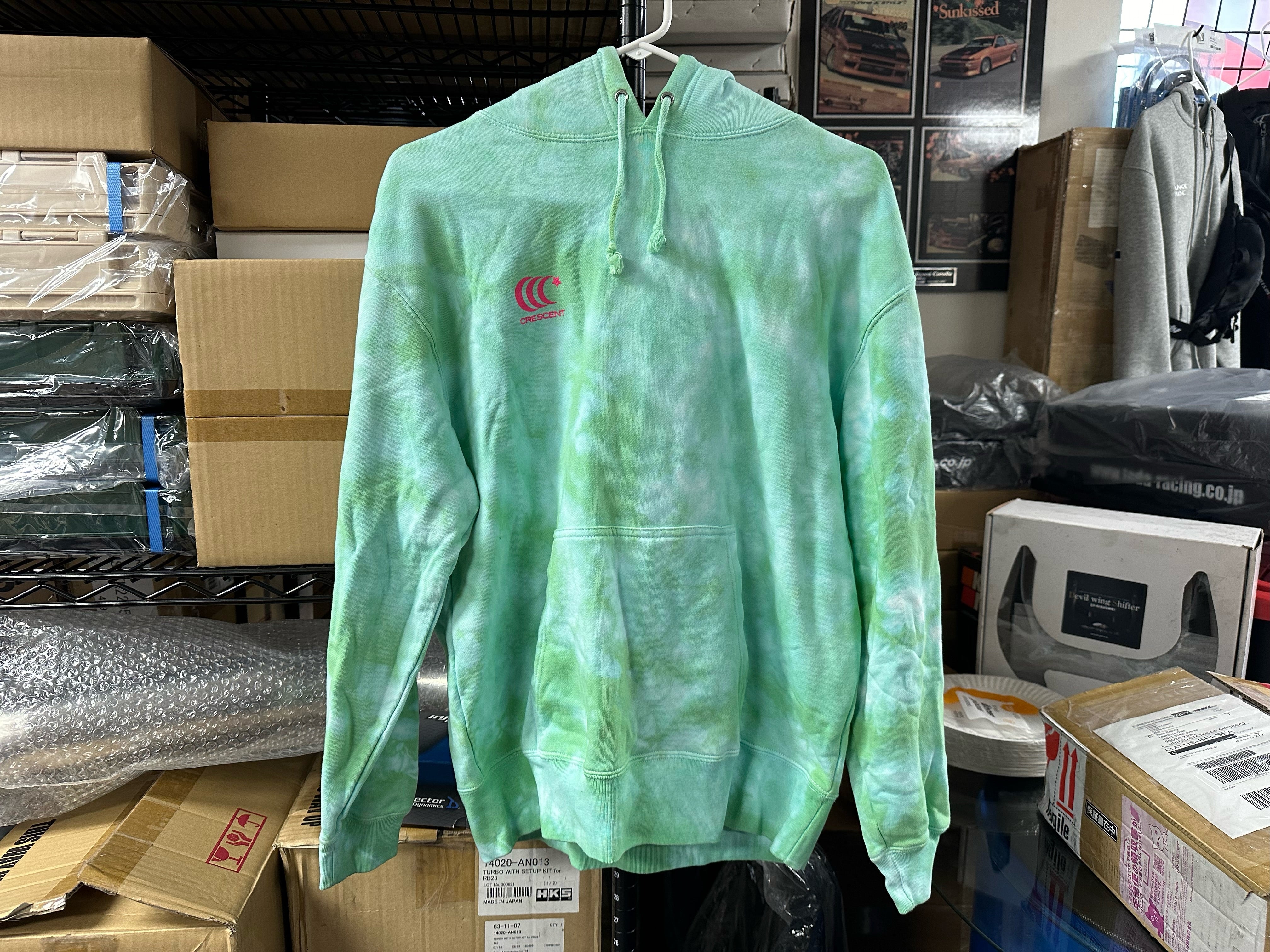 Bleach tie dye online red hoodie