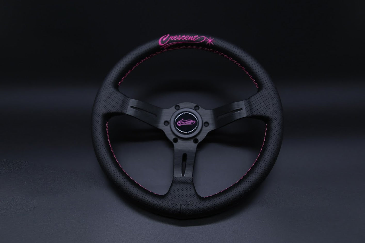 即納】Crescent Garage 330mm Pink ステアリングホイール その他